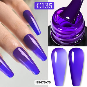 JELLY TRUE PURPLE GEL POLISH BORN PRETTY C135