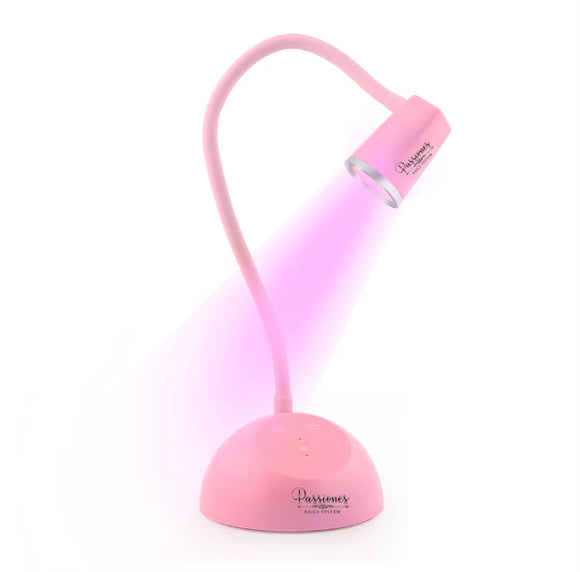 GEL TIP UV/LED NAIL LAMP RECARGABLE 18W GEL TIP / PRESS ON/ POLYGEL CON TOUCH SENSOR (ROSA)