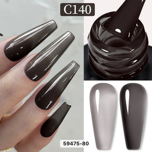 JELLY BLACK GEL POLISH BORN PRETTY C140