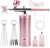 273L AIRBRUSH PORTABLER OXYGEN INJECTOR RECHARGEABLE PINK