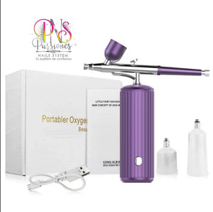 278L AIRBRUSH PORTABLER OXYGEN INJECTOR RECHARGEABLE PURPLE