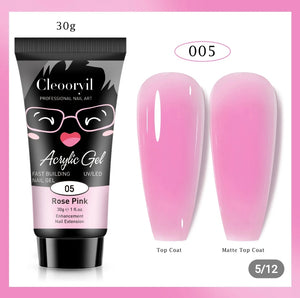 506i  ACRYLIC GEL (POLYGEL) 30G ROSE PINK 005