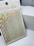 22R HOLOGRAPHIC GOLD LINE STICKER
