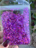 246J PURPLE BUTTERFLY GLITTER