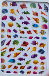 ZS-204 STICKER SEASHELL SUMMER