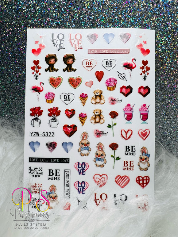 YZW-S322 STICKERS LOVE YOU