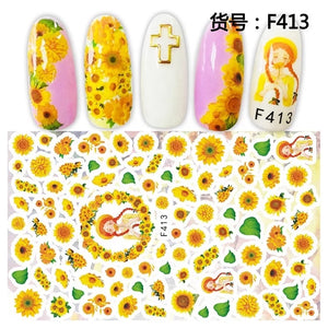 F413 STICKER SUNFLOWER