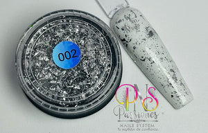 219E METAL FLAKES/LINES SILVER 002