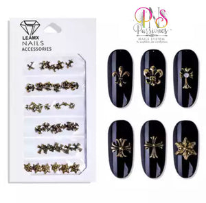 123P NAIL ACCESORIES CROSS STARS