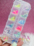 711E DECORACIÓN MARIPOSAS 12 pcs COLORES NEON