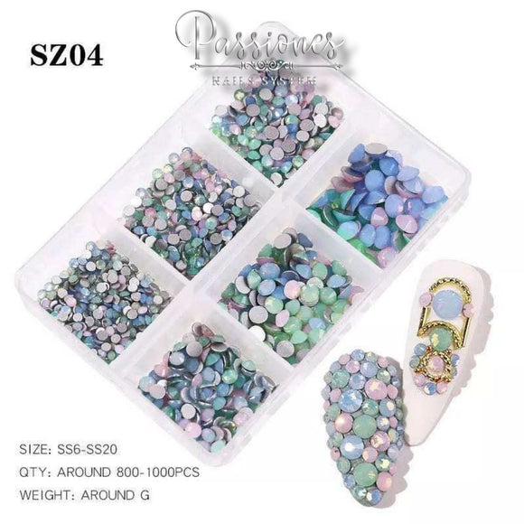 3P CAJA DE CRISTALES OPAL SZ04