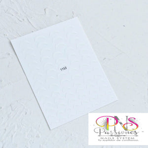 1153B STICKER MEDIA LUNA BLANCO