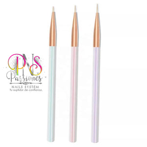 144D TRIO PINCELES LINEALES COLOR PASTEL