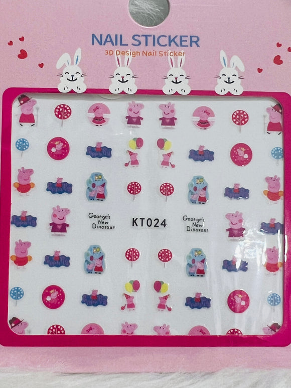 KT024 STICKER PEPPA PIG