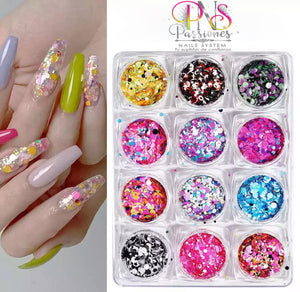 250J SET GLITTERS SEQUINS 12pcs #2