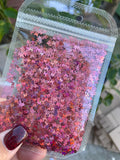 47J FUSCHIA BUTTERFLY GLITTER